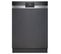 Lave-vaisselle intégrable 60cm 14 couverts 44db Noir avec bandeau Metallic iq300 - Sn53es27ve