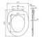 Abattant De Toilette En Duroplast Avec Charnière.couvercle De Wc.45.5x37.1cm.corde De Chanvre