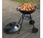Barbecue Au Charbon De Bois.grill Bbq Avec Roues. 44x73cm. Utilisé Pour Jardin Ou Camping.noir
