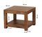 Table Basse Bois Massif 60x45x60 cm Table D'appoint Table De Salon Design