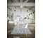 Vitrine 2 portes/ 4 tiroirs TOLEDO décor chêne sonoma/blanc