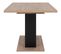 Table extensible L.140 à 180 cm LEXIE imitation chêne et noir