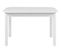 Table L.120/160 rectangulaire TOLEDO blanc brillant