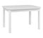 Table L.120/160 rectangulaire TOLEDO blanc brillant