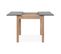 Table avec allonge 80/120 DORA Imitation chêne /gris