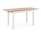 Table avec allonge 120/160 cm DORA Imitation chêne et blanc