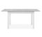 Table avec allonge 120/160 cm DORA Imitation béton et blanc