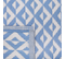 Tapis Extérieur Au Motif Géométrique Bleu 120 X 180 Cm Bihar