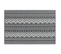 Tapis Extérieur Au Motif Zigzag Noir 120 X 180 Cm Nagpur