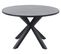 Table De Jardin En Aluminium Gris Et Noir D 120 Cm Maletto