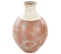 Terre Cuite Vase Décoratif 37 Marron Blanc Bursa