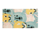 Tapis Enfant Avec Imprimé Animalier En Coton 80 X 150 Cm Multicolore Tutut