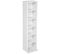 Étagère Colonne Meuble De Rangement 6 Compartiments 90x21x20cm - Blanc