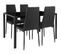 Ensemble Table + 4 Chaises - Noir