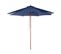 Parasol De Jardin En Bois Avec Toile Bleu Marine D 270 Cm Toscana