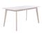 Table extensible L160-200 cm MALENA scandinave bois et blanc