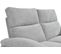Canapé 2 places 2 relax électriques ORION tissu gris clair