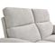 Canapé 2 places 2 relax électriques ORION tissu gris beige