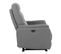 Fauteuil relax TRACY tissu gris