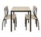 Set table et chaise OPAL imitation chêne
