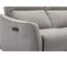 Canapé angle droit relax électrique WIL tissu gris clair