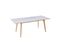 Table  L.160/200 + allonges MAXTON Verre / Imitation marbre