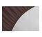 Drap Housse Uni 100% Coton - Bonnet 30cm - Chocolat - 90x200 Cm