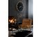 Horloge Murale Design "creva" 80 cm Marron et Noir