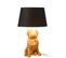 Lampe à Poser Déco "chien Assis" 52cm Or