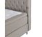 BOXSPRING lit complet taupe CONTINENTAL 180x200 cm/2x90x200 cm