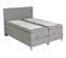 BOXSPRING lit complet relax CONTINENTAL gris 2x80x200 cm