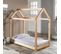 Lit Enfant Design "cabane" 70x140cm Naturel