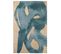 Tapis De Salon Moderne Tissé Plat Yoyo En Polyester - Bleu - 170x240 Cm