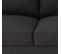 Canapé d'angle convertible réversible SONIA tissu gris foncé