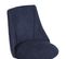 Chaise de bureau scandinave bleu tissu à roulettes réglable hauteur d'assise 46-56cm