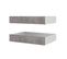 2 tiroirs de rangement pour et béton BEST LAK lit 90x190 et 140x190 cm blanc