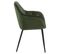 chaise velours BROOKE vert