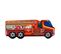 Lit Enfant Camion Modèle Pompier Rouge + Matelas - 70x140 Cm