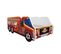 Lit Enfant Camion Modèle Pompier Rouge + Matelas - 70x140 Cm