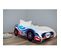 Lit Enfant Voiture Formule 1 Modèle 05 Car Bleu Et Rouge + Matelas - 70x140 Cm