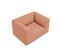 Fauteuil "ruby", 1 Place, Rose, Velours