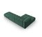Canapé D'angle Gauche Modulable "lupine", 5 Places, Vert, Tissu Chenille