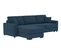Canapé d'angle convertible pack standard NICARAGUA tissu malmo bleu 81