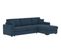Canapé d'angle convertible pack standard NICARAGUA tissu malmo bleu 81