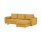 Canapé d'angle convertible méridienne réversible LAGO tissu crown curcuma 10