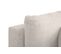 Canapé d'angle méridienne réversible JO tissu velours côtelé grège