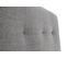 Tête de lit tissu neve gris CLOE anthracite L. 140 cm