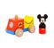 Disney Mickey Mouse Train En Bois Multicolore, Fait Du Bruit Quand On Appuie Sur La Cheminée - 13x9,