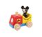 Disney Mickey Mouse Train En Bois Multicolore, Fait Du Bruit Quand On Appuie Sur La Cheminée - 13x9,