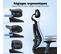 Chaise de Bureau, Multi-réglable, Appui-Tête et Support Lombaire 3D,Chaise Bureau Inclinable 90-135°